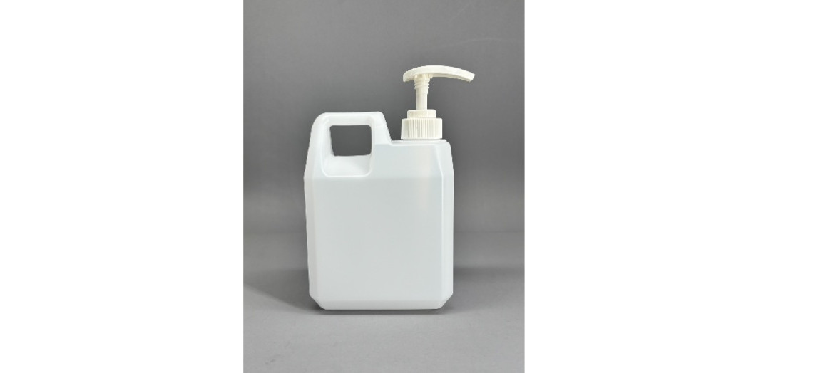 แกลลอน 1 ลิตร เหลี่ยม (CPP) ฝาปั้ม สีใส